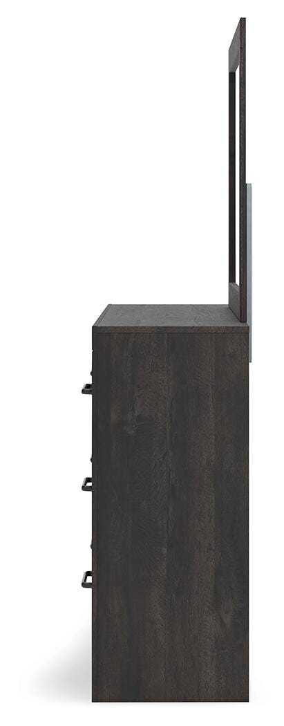 Hollivern Dark Gray Panel Storage Bedroom Set 2 view 17