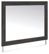 Hollivern Dark Gray Bedroom Mirror