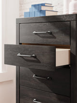 Hollivern Dark Gray Chest of Drawers