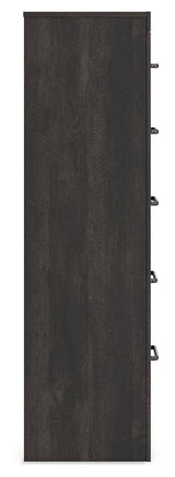 Hollivern Dark Gray Chest of Drawers
