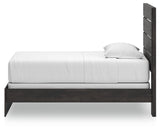 Hollivern Dark Gray Twin Panel Bed