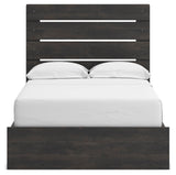 Hollivern Dark Gray Panel Storage Bedroom Set 2 view 3
