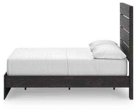 Hollivern Dark Gray Panel Storage Bedroom Set 2 view 7