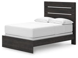 Hollivern Dark Gray Full Panel Bed