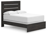 Hollivern Dark Gray Full Panel Bed