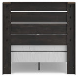 Hollivern Dark Gray Full Panel Bed