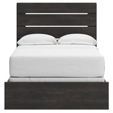 Hollivern Dark Gray Full Panel Bed