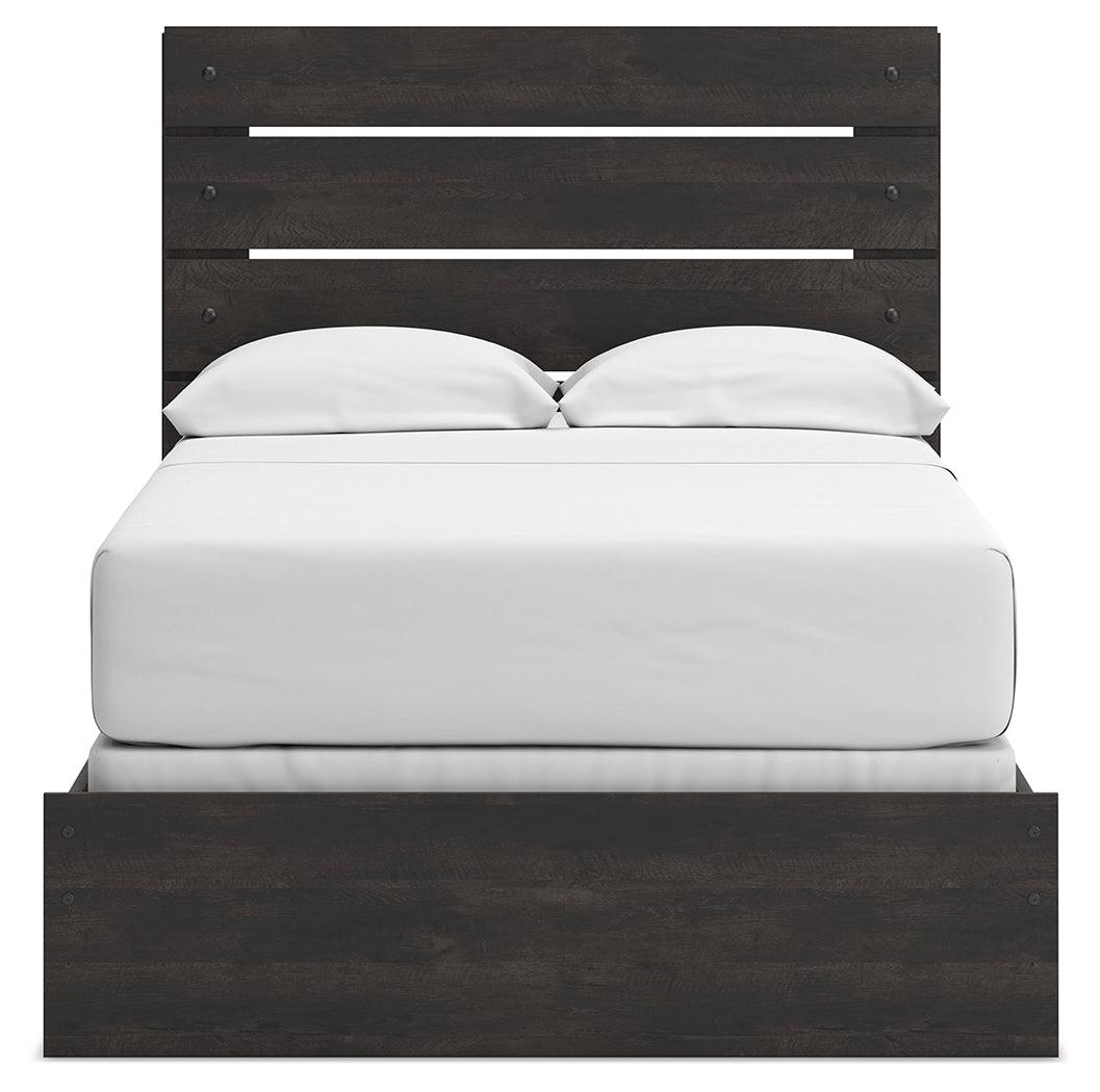 Hollivern Dark Gray Full Panel Bed