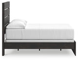 Hollivern Dark Gray Full Panel Bed