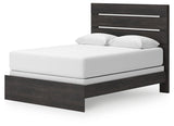 Hollivern Dark Gray Queen Panel Bed