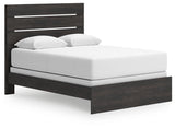 Hollivern Dark Gray Queen Panel Bed