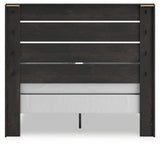 Hollivern Dark Gray Queen Panel Bed