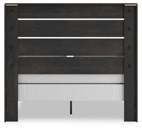 Hollivern Dark Gray Panel Bedroom Set view 8