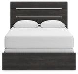 Hollivern Dark Gray Panel Bedroom Set view 5