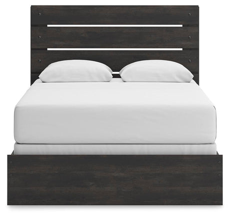 Hollivern Dark Gray Panel Bedroom Set view 5