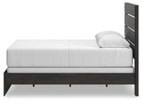 Hollivern Dark Gray Queen Panel Bed