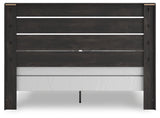 Hollivern Dark Gray King Panel Bed