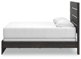 Hollivern Dark Gray King Panel Bed