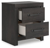 Hollivern Dark Gray Nightstand