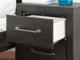 Hollivern Dark Gray Nightstand