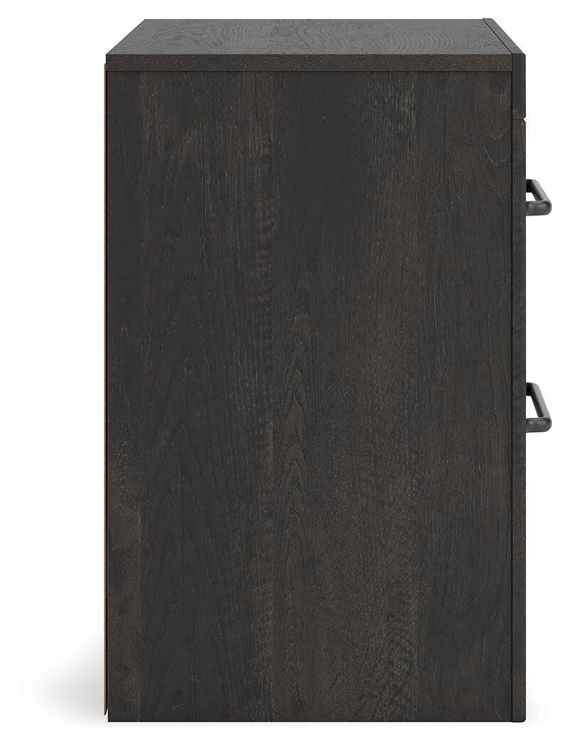 Hollivern Dark Gray Panel Bedroom Set view 25