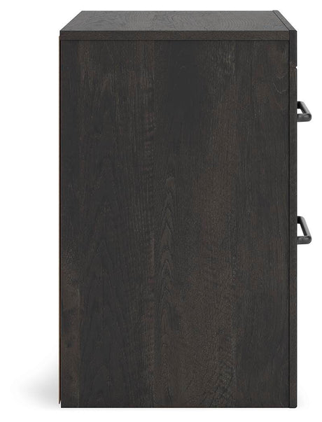 Hollivern Dark Gray Panel Storage Bedroom Set 2 view 24