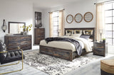 Drystan Multi King Bookcase Bed With 2 Storage Drawers