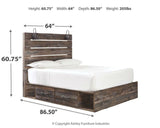 Drystan Multi Queen Panel Bed With 2 Storage Drawers
