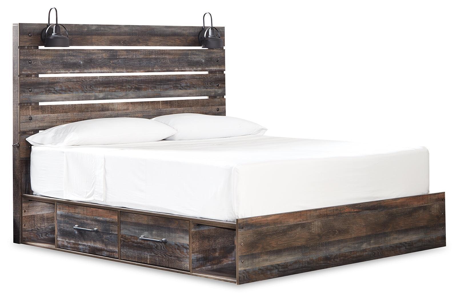 Drystan Multi King Panel Bed With 4 Storage Drawers