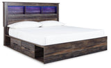 Drystan Multi King Bookcase Bed with Storage Drawers