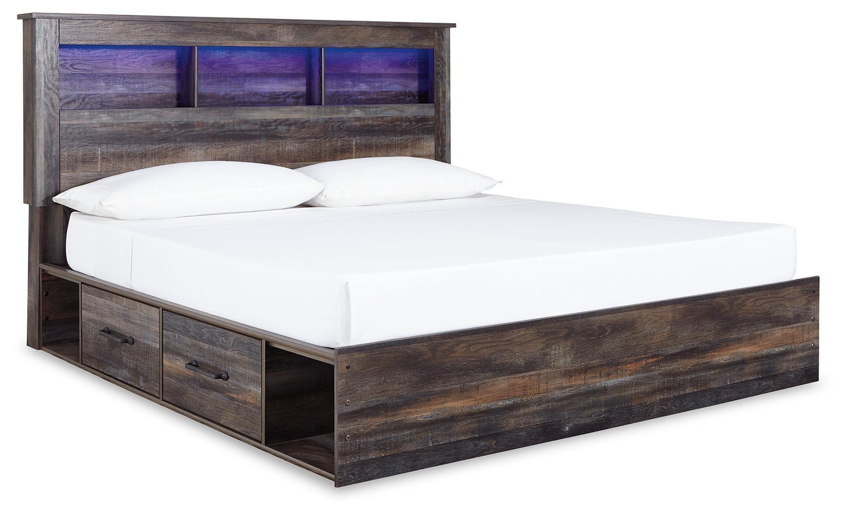Drystan Multi King Bookcase Bed with Storage Drawers