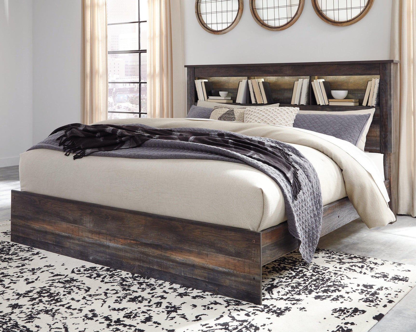 Drystan Multi King Bookcase Bed
