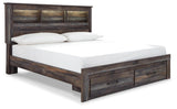 Drystan Multi King Bookcase Bed With 2 Storage Drawers