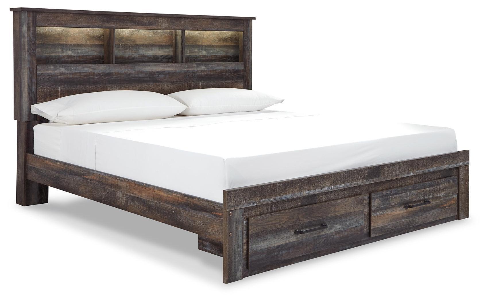 Drystan Multi King Bookcase Bed With 2 Storage Drawers