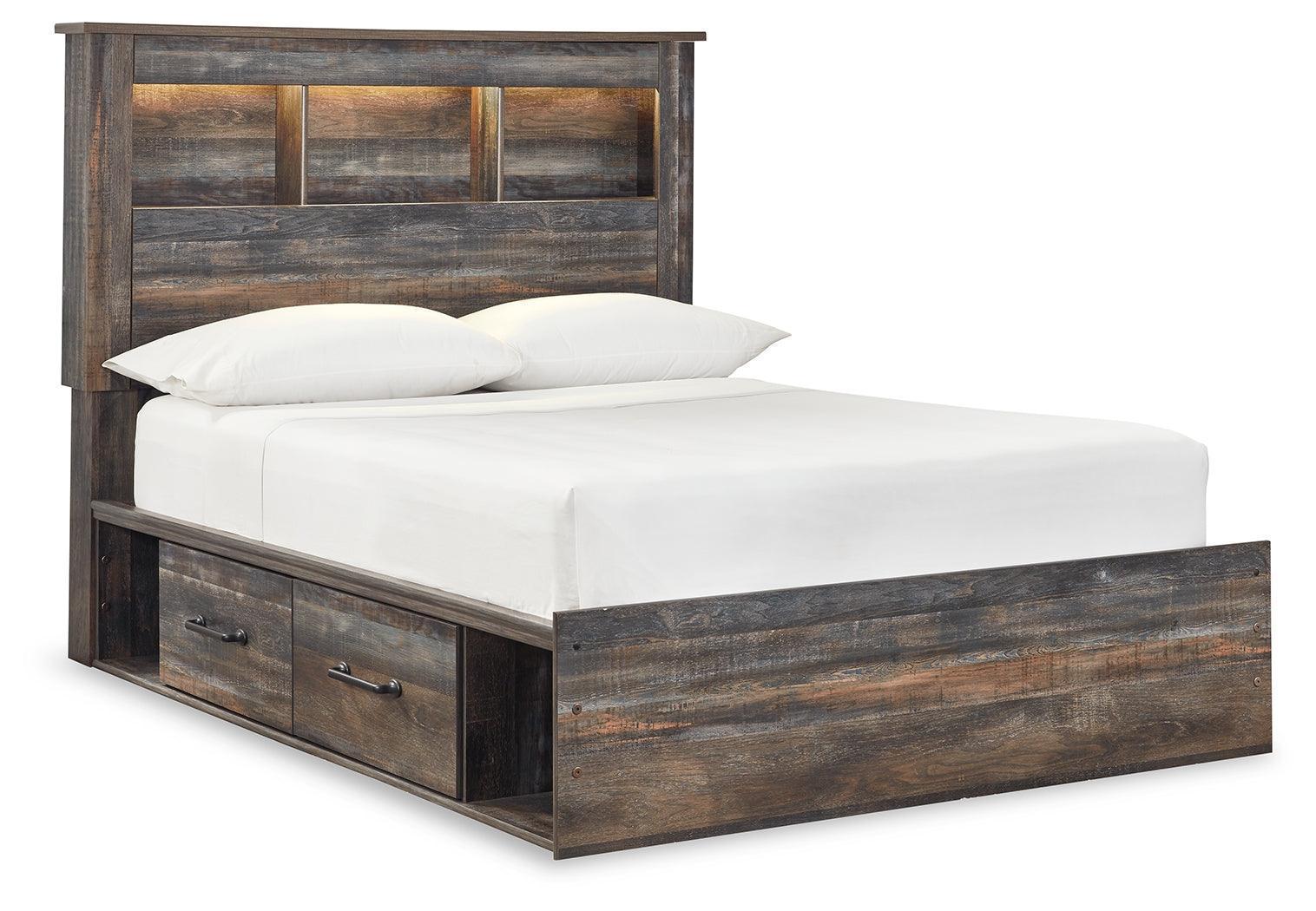 Drystan Multi Full Bookcase Bed with Storage Drawers