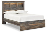 Drystan Full Bookcase Bed in Multi Rustic Finish