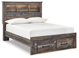 Drystan Multi Full Bookcase Bed With 2 Storage Drawers