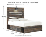 Drystan Multi Full Panel Bed With 2 Storage Drawers