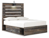 Drystan Multi Full Panel Bed With 2 Storage Drawers