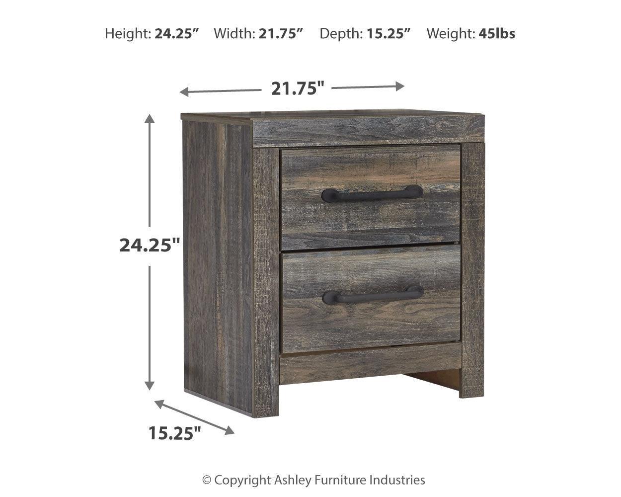 Drystan Multi Nightstand - Ella Furniture