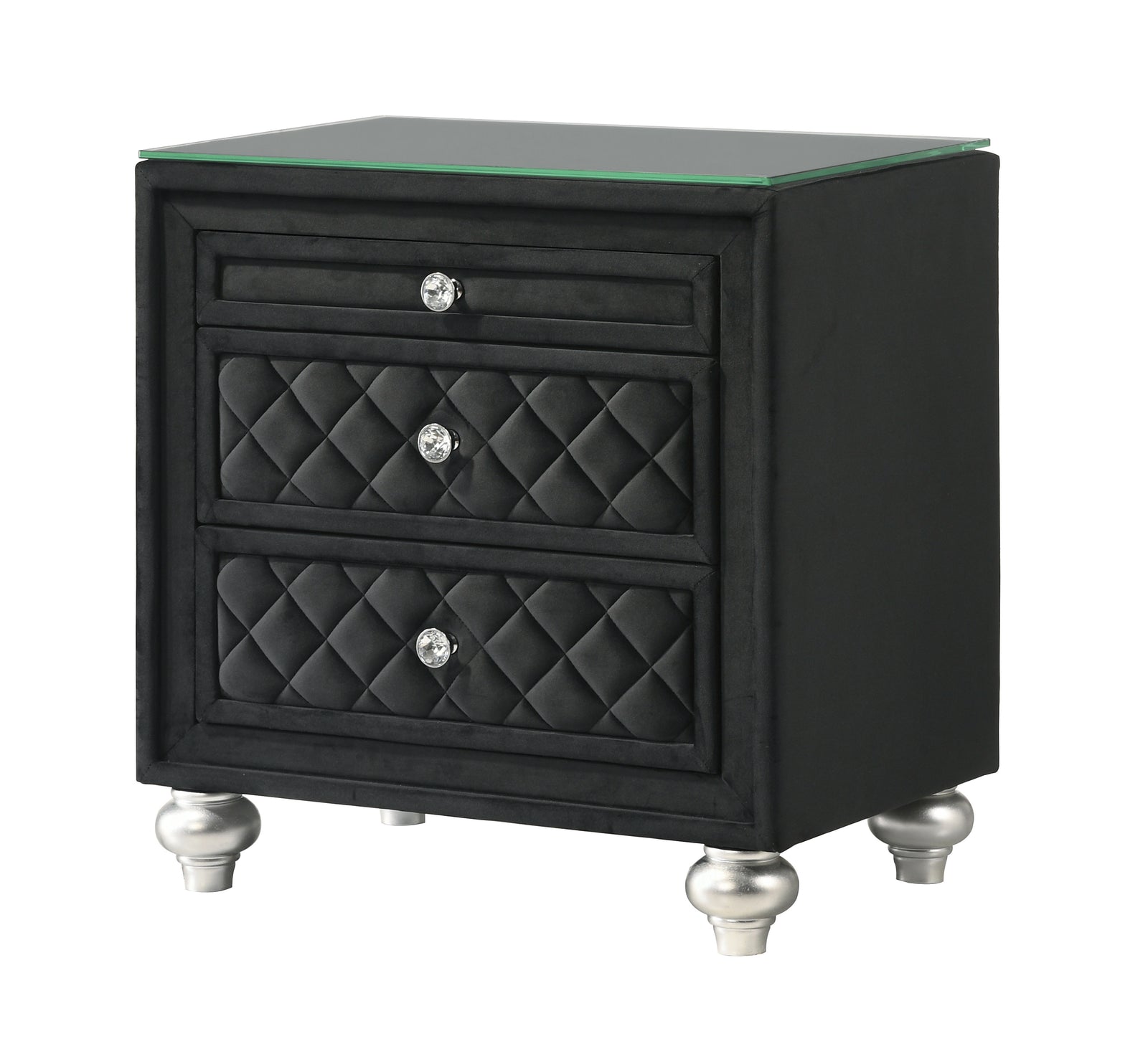 Cameo Black Nightstand