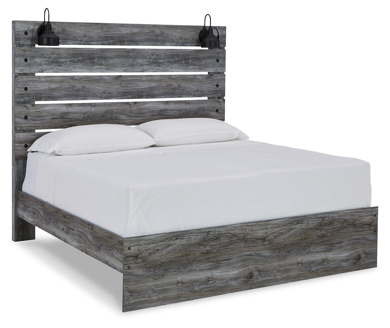 Baystorm Gray Queen Panel Bed - Ella Furniture