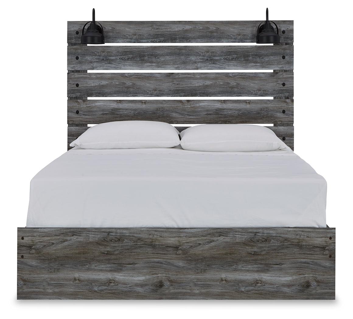 Baystorm Gray Queen Panel Bed - Ella Furniture