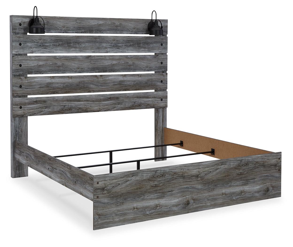 Baystorm Gray Queen Panel Bed - Ella Furniture