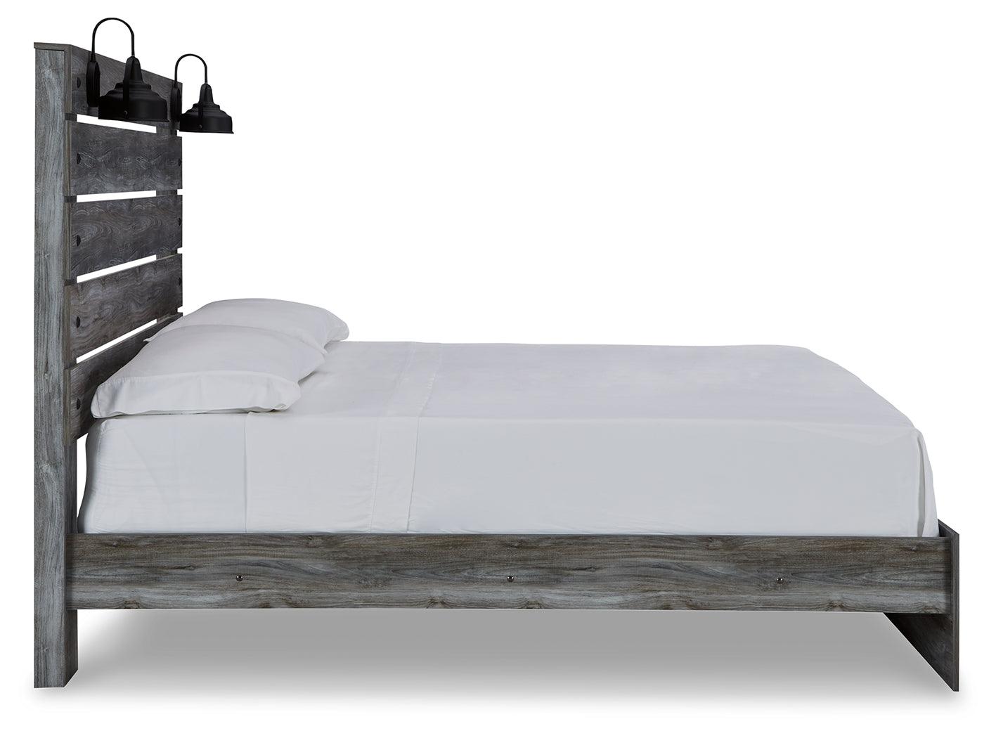 Baystorm Gray Queen Panel Bed - Ella Furniture