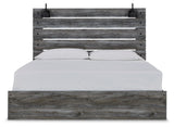 Baystorm Gray King Panel Bed - Ella Furniture