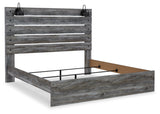 Baystorm Gray King Panel Bed - Ella Furniture