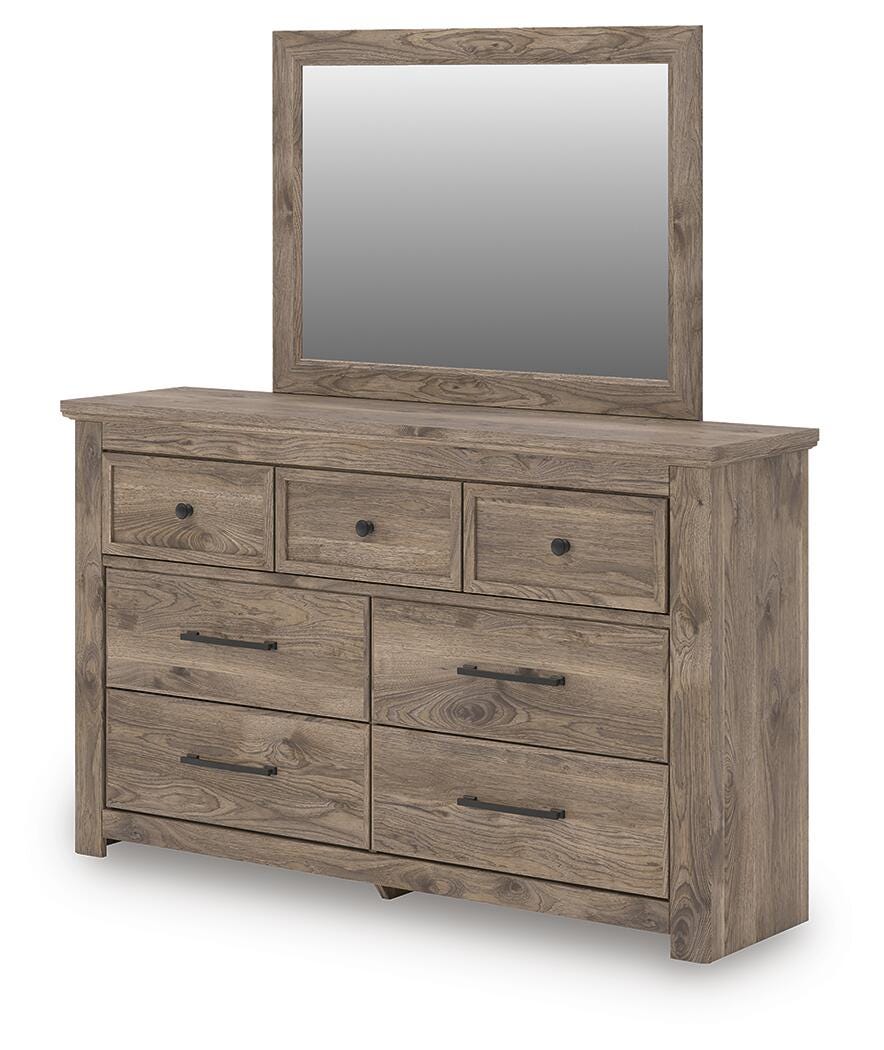 Rusticott Brown Poster Bedroom Set angled view