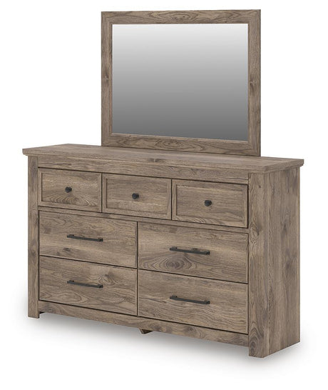 Rusticott Brown Panel Bedroom Set angled view