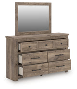 Rusticott Brown Dresser and Mirror